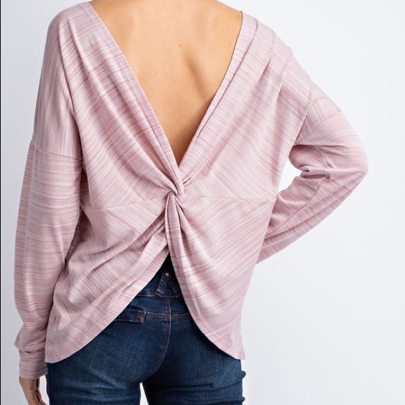 Open Back Twist Top - Picture 2 of 4